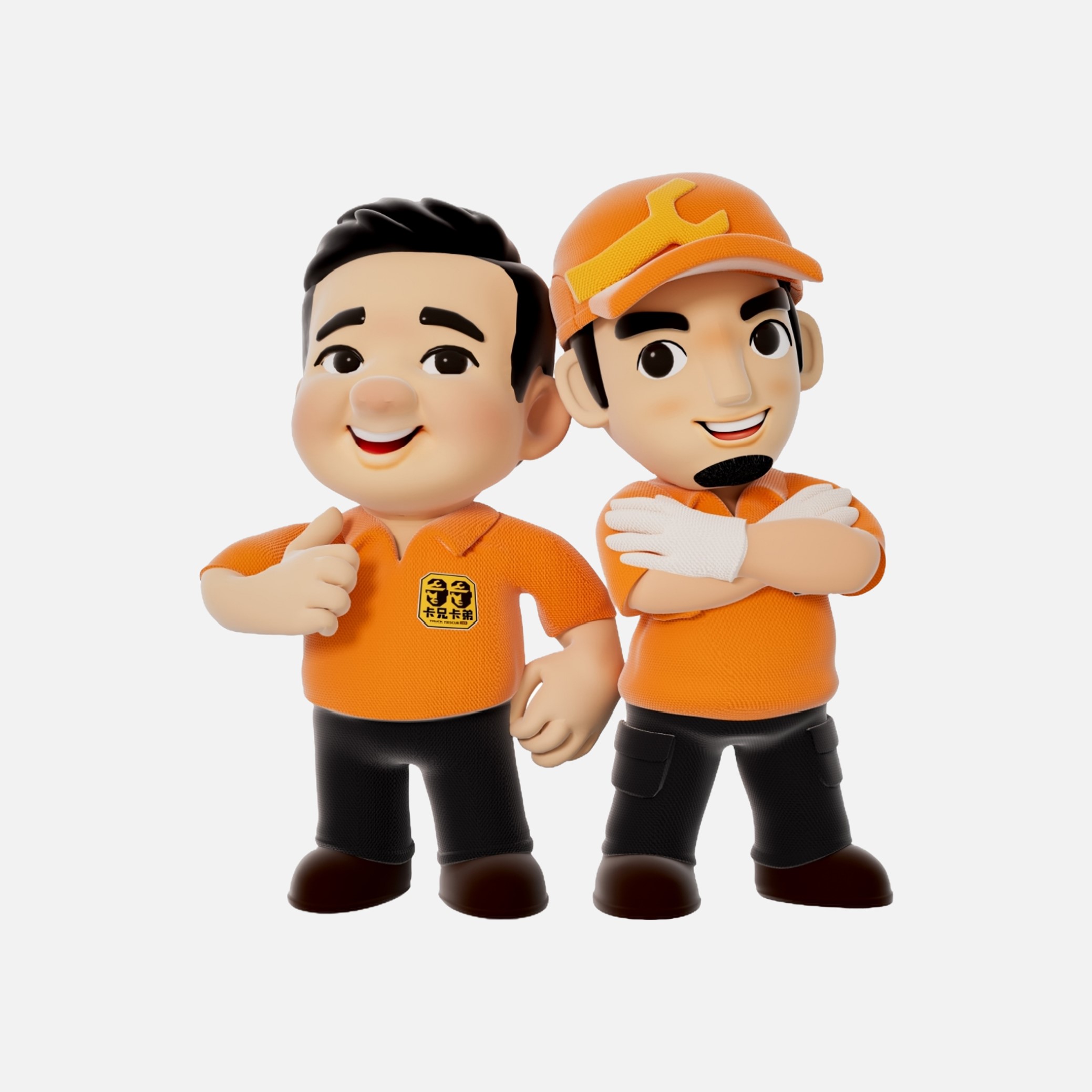 卡兄卡弟卡通人物形象